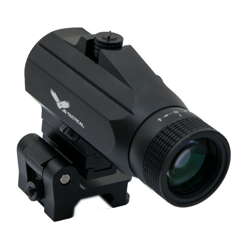 JS-TACTICAL MAGNIFIER 3X WITH FLIP MOUNT BLACK (JS-G34)