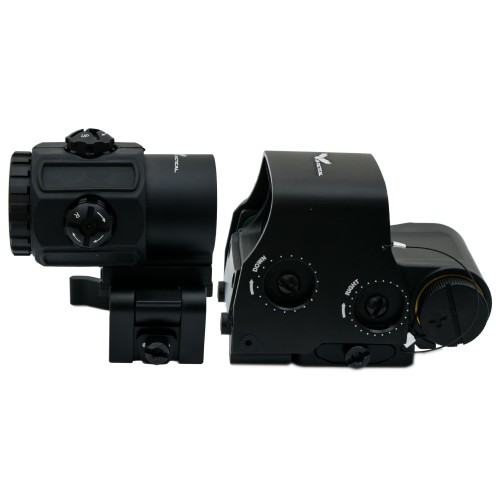 JS-TACTICAL RED DOT CON MAGNIFIER 3X NERO (JS-G43558)