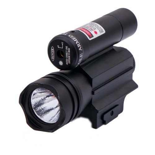 JS-TACTICAL TORCIA TATTICA LED E LASER ROSSO (JS-JG15R)
