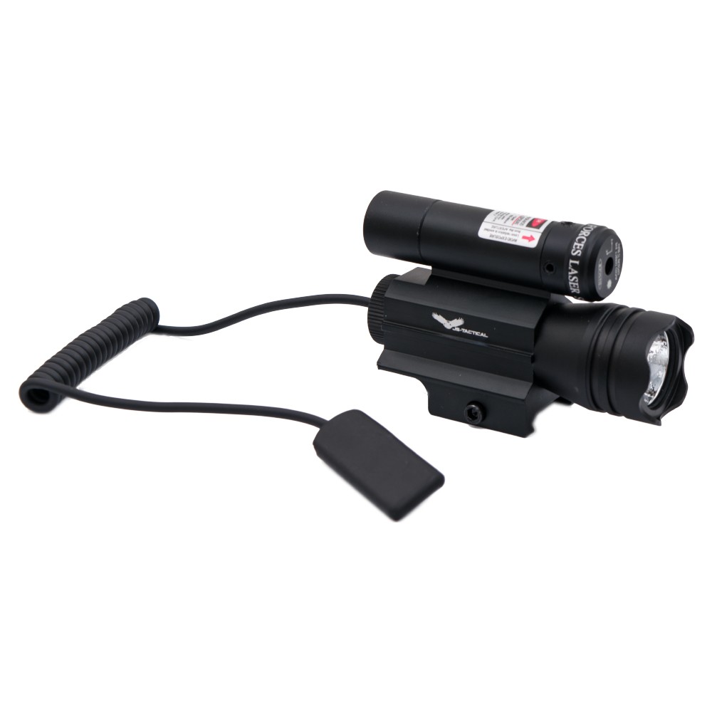 JS-TACTICAL TORCIA TATTICA LED E LASER ROSSO (JS-JG15R)