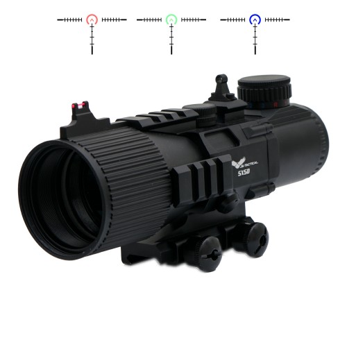 JS-TACTICAL RIFLE SCOP 5X ZOOM 50mm LENS BLACK (JS-LS5X50)
