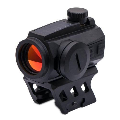 JS-TACTICAL RED DOT CON ENERGIA SOLARE DI BACKUP NERO (JS-R5T)