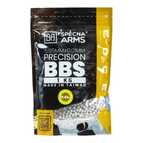 SPECNA ARMS EDGE ULTRA BIO BALL PELLETS 0.43G WHITE 1KG (SPE-16-043845)
