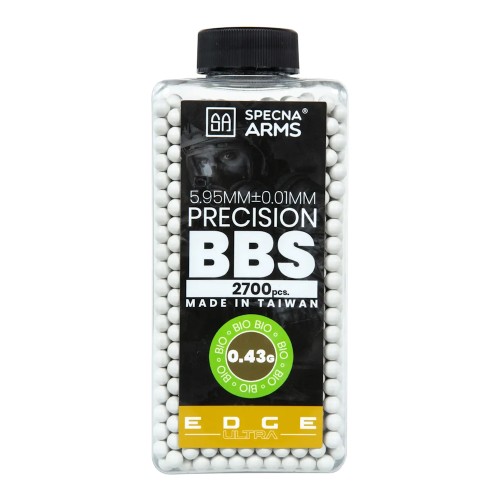 SPECNA ARMS EDGE ULTRA BIO BALL PELLETS 0.43G WHITE 2700 PIECES (SPE-16-043848)