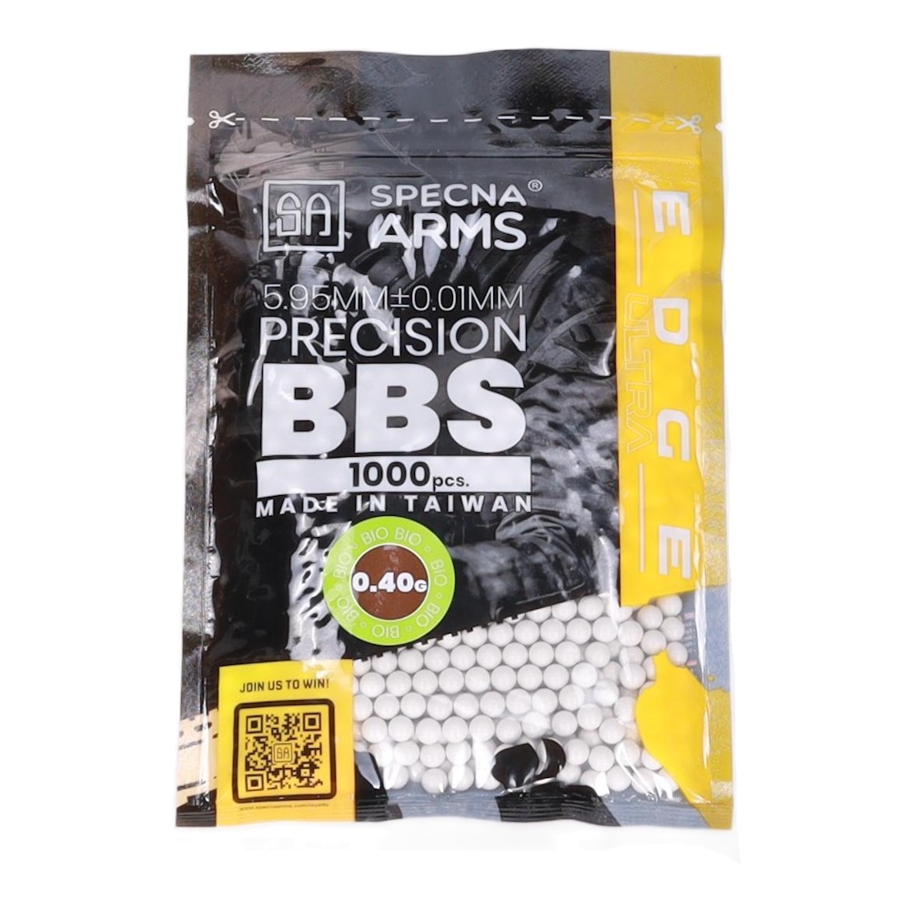 SPECNA ARMS EDGE ULTRA BIO BALL PELLETS 0.40G WHITE 1000 PIECES (SPE-16-048750)