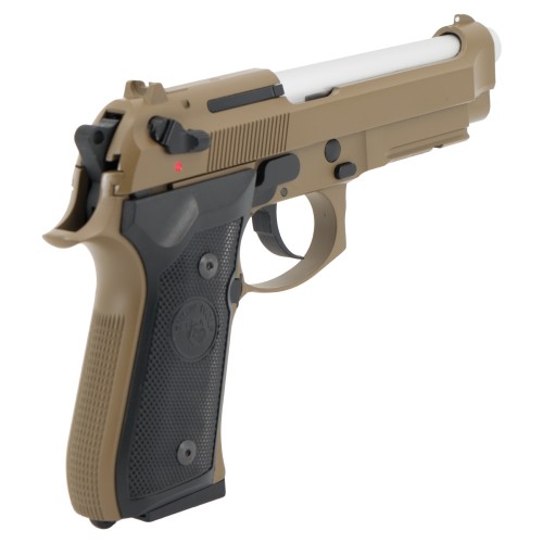 SNOW WOLF PISTOLA A GAS SCARRELLANTE IN METALLO TAN (SW-03T)