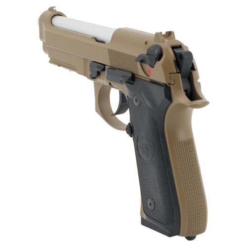 SNOW WOLF PISTOLA A GAS SCARRELLANTE IN METALLO TAN (SW-03T)
