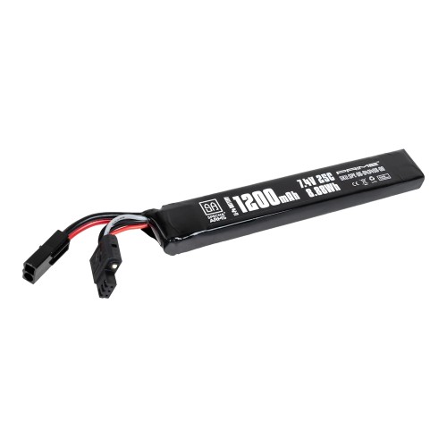SPECNA ARMS LI-PO BATTERY 7.4V X 1200MAH 25C STICK MINI TAMIYA MINI G-TECH (SPE-06-043458)