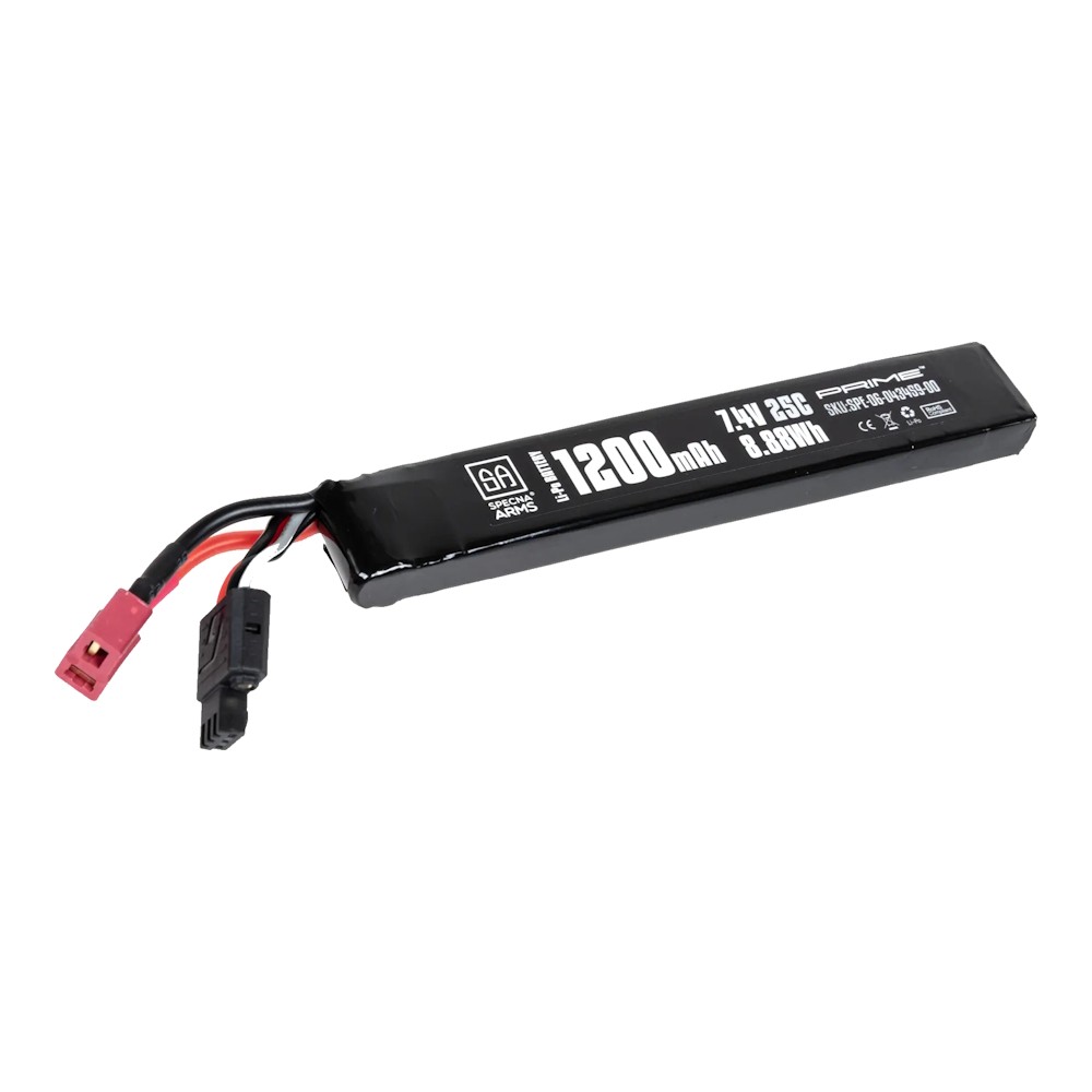 SPECNA ARMS LI-PO BATTERY 7.4V X 1200MAH 25C STICK DEANS MINI G-TECH (SPE-06-043459)