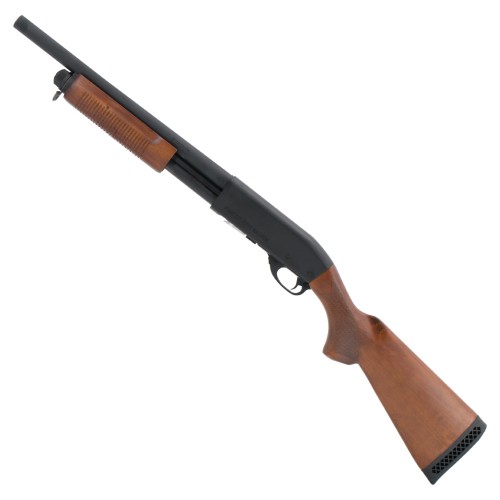 S&T PUMP ACTION SHOTGUN ST870 REAL WOOD BLACK (S&TM870)