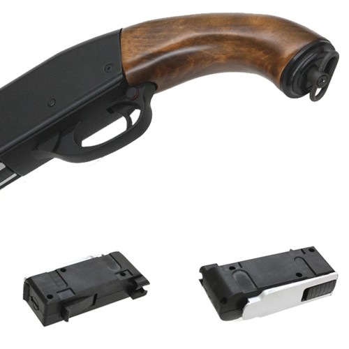S&T FUCILE A POMPA ST870 SHORT VERO LEGNO NERO (S&TM870SB)