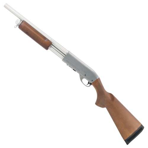 S&T PUMP ACTION SHOTGUN ST870 REAL WOOD SILVER (S&TM870SV)