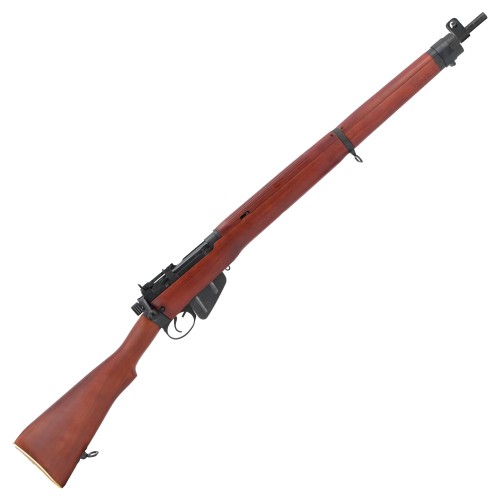S&T SPRING POWERED BOLT ACTION RIFLE LEE ENFIELD NO.4 MKI REAL WOOD (S&TLENBRW)