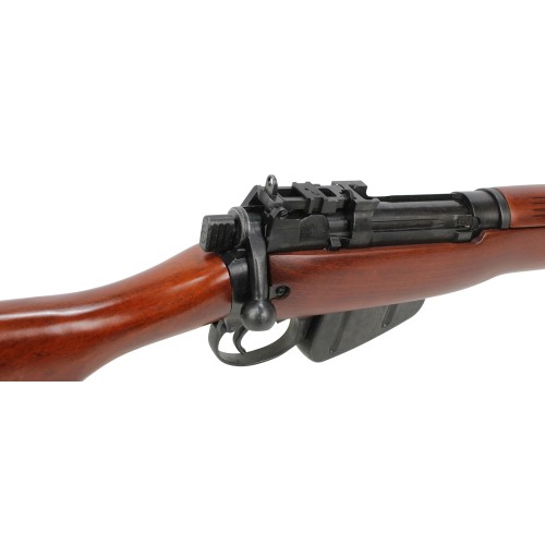 S&T SPRING POWERED BOLT ACTION RIFLE LEE ENFIELD NO.4 MKI REAL WOOD (S&TLENBRW)