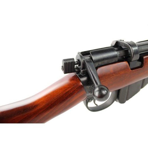 S&T SPRING POWERED BOLT ACTION RIFLE LEE ENFIELD NO.1 MKIII REAL WOOD (S&TLENRW)