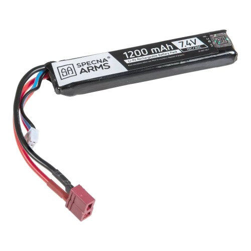 SPECNA ARMS LI-PO BATTERY 7.4V X 1200MAH 15/30C DEANS (SPE-06-024604)