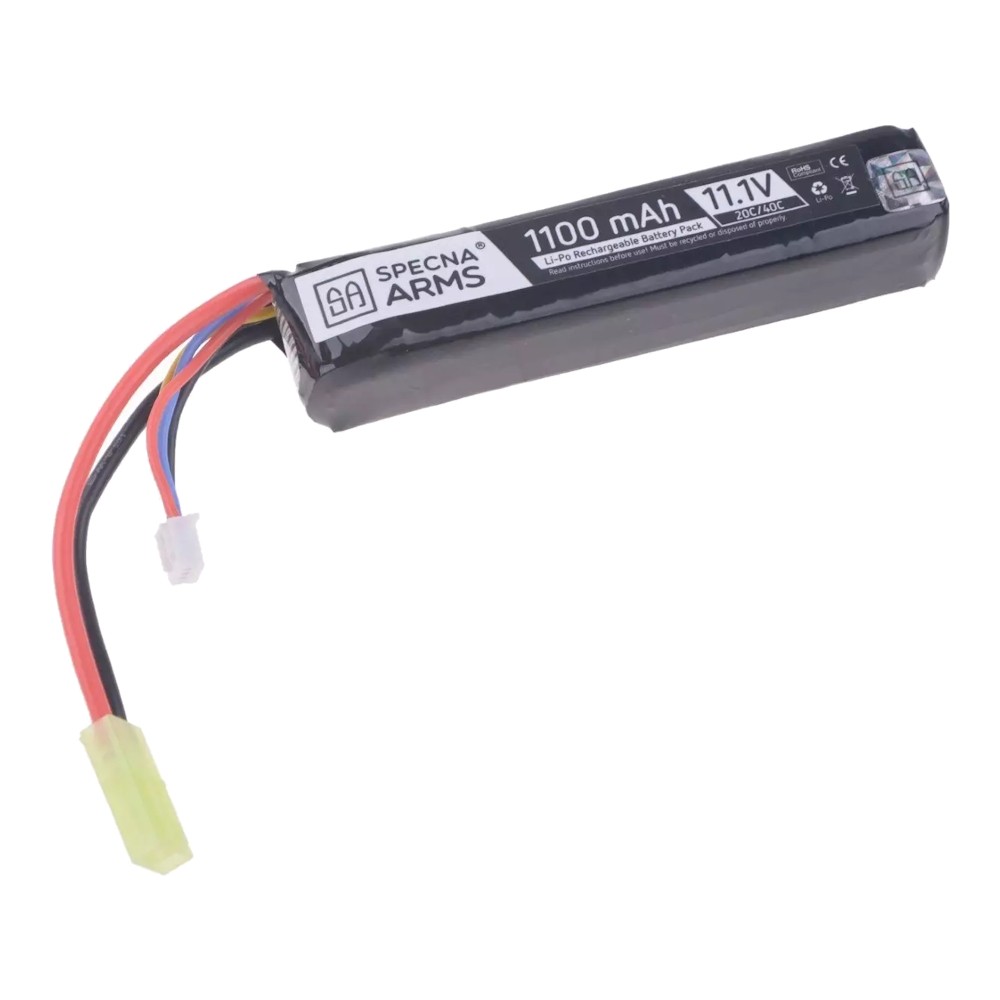 SPECNA ARMS LI-PO BATTERY 11.1V X 1100MAH 20/40C (SPE-06-022018)