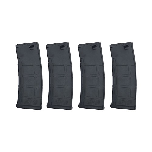 AIRSOFT HELDEN 4x CARICATORI MID-CAP 195 COLPI NERO (111375)