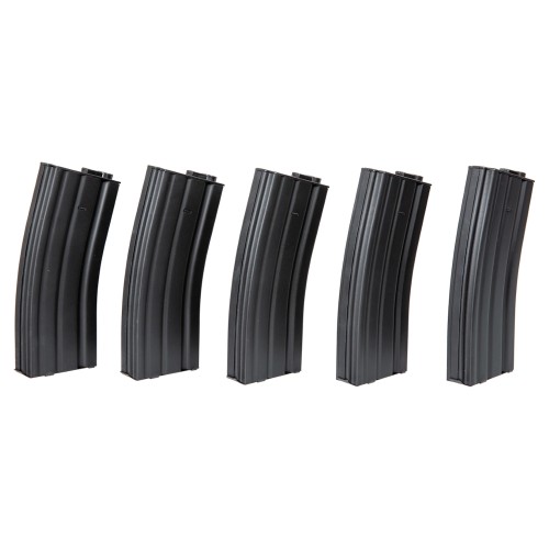 SPECNA ARMS 5X HI-CAP MAGAZINES SET 300 ROUNDS FOR M4/M16 SERIES BLACK (SPE-05-025491)
