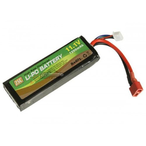 MODIFY LI-PO BATTERY 11.1V X 1200MAH 25C (MO-BT-01)