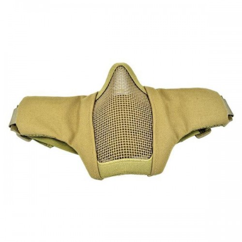 WOSPORT MASCHERA CON GRIGLIA IN METALLO TAN (WO-MA42T)