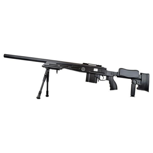 WELL SNIPER BOLT ACTION RIFLE WITH BIPOD BLACK (MB4413B)