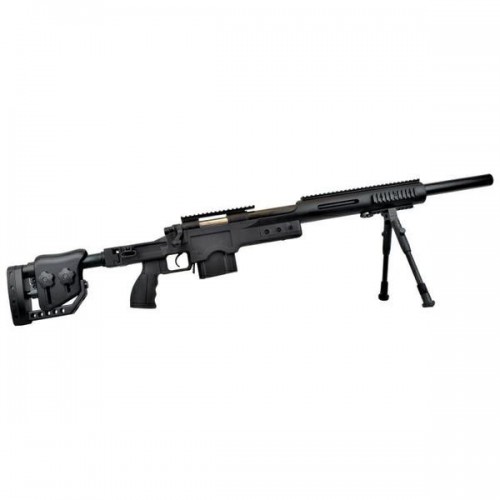 WELL FUCILE SNIPER BOLT ACTION CON BIPIEDE NERO (MB4410B)