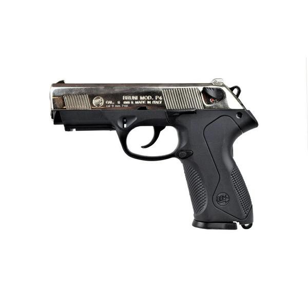 BRUNI PISTOLA A SALVE P4 CALIBRO 9MM NIKEL (BR-2601N)