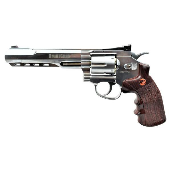 BRUNI REVOLVER CO2 CAL 4,5 C N 821 6 ARGENTO (BR-702S)