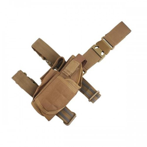 EMERSONGEAR TORNADO TACTICAL THIGH HOLSTER FOR LEFT-HANDED COYOTE BROWN (EM6208A)