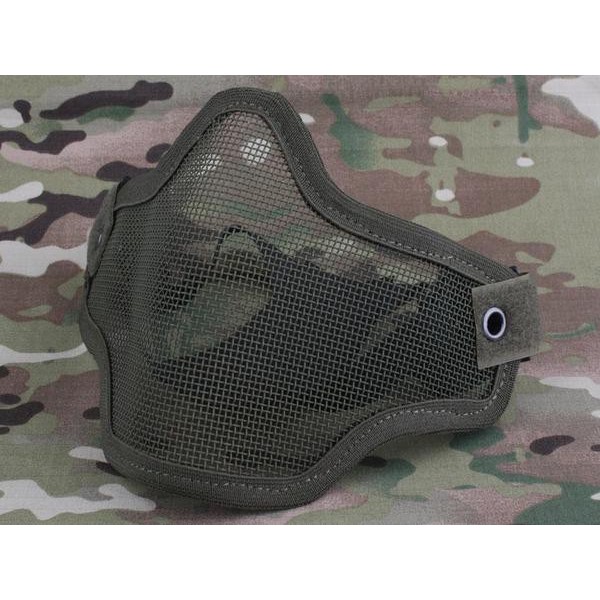 EMERSONGEAR MASCHERA CON GRIGLIA METALLICA FOLIAGE GREEN (EM6599)