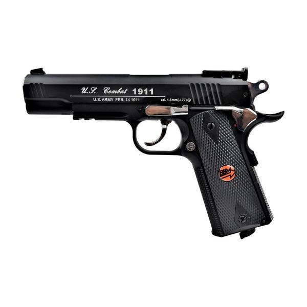 BRUNI CO2 4,5MM PISTOL U S  COMBAT 1911 BLACK (BR-601MP)