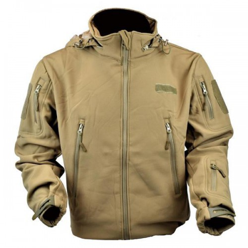 JS-TACTICAL SHARK SKIN JACKET BROWN SMALL SIZE (JW-BR-S)