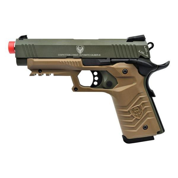 HFC GAS PISTOL HG-171 TACTICAL 1911 GREEN/TAN (HG 171G)