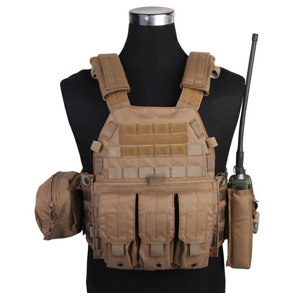 EMERSONGEAR TACTICAL VEST PLATE CARRIER COYOTE BROWN (EM7440CB)