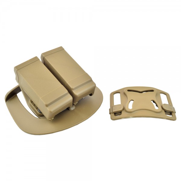 ROYAL DOUBLE BERETTA MAG HOLSTER TAN (HM9CAR-T)