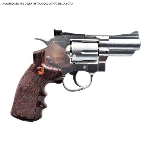 BRUNI CO2 4,5MM REVOLVER 2,5 SILVER (BR-708S)