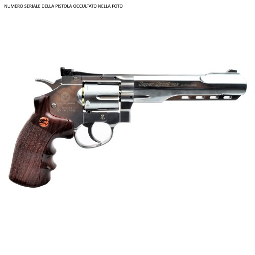 BRUNI REVOLVER CO2 CAL 4,5 C N 821 6 ARGENTO (BR-702S)