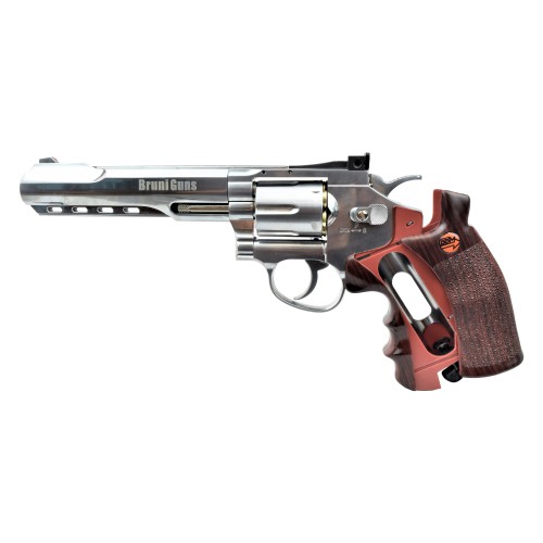 BRUNI REVOLVER CO2 CAL 4,5 C N 821 6 ARGENTO (BR-702S)