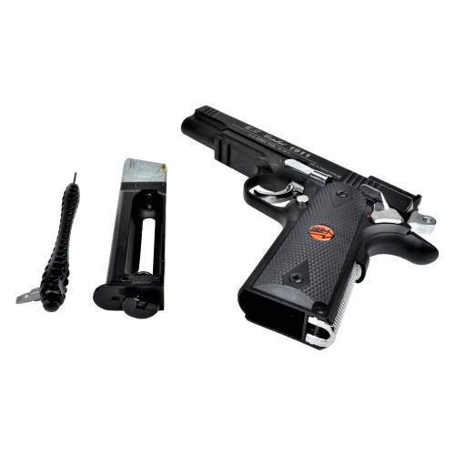 BRUNI PISTOLA CO2 CAL 4,5 C N 816 U S COMBAT FULL METAL NERA (BR-601MB)