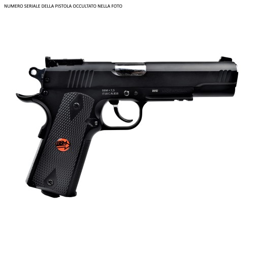 BRUNI PISTOLA CO2 CAL 4,5 C N 816 U S COMBAT FULL METAL NERA (BR-601MB)