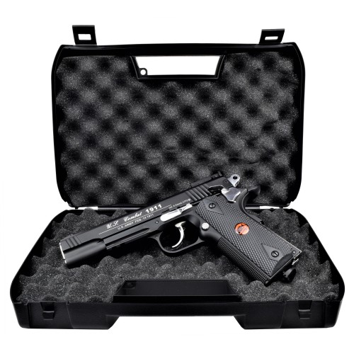 BRUNI CO2 4,5MM PISTOL U S  COMBAT 1911 FULL METAL BLACK (BR-601MB)