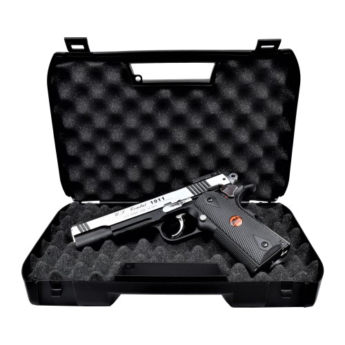 BRUNI CO2 4,5MM PISTOL U S  COMBAT 1911 FULL METAL SILVER (BR-601MS)