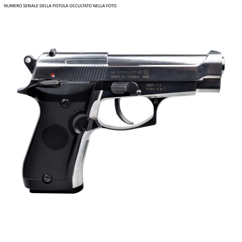 BRUNI CO2 4,5MM PISTOL M84 SILVER (BR-323MS)