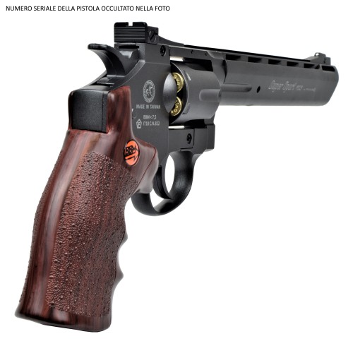 BRUNI REVOLVER CO2 CAL 4,5 C N 822 8 NERO (BR-703B)