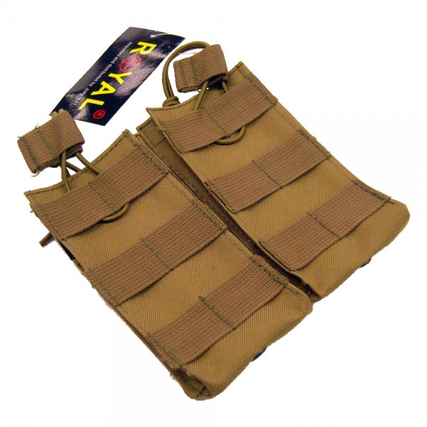 ROYAL PLUS DOUBLE MAG POUCH TAN (RP-1098-T) ROYAL PLUS DOUBLE MAG POUCH TAN (RP-1098-T)