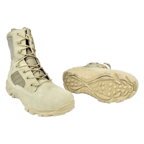 JS WARRIOR MILITARY BOOTS TAN SIZE 43EUR (JW-BWT-43)