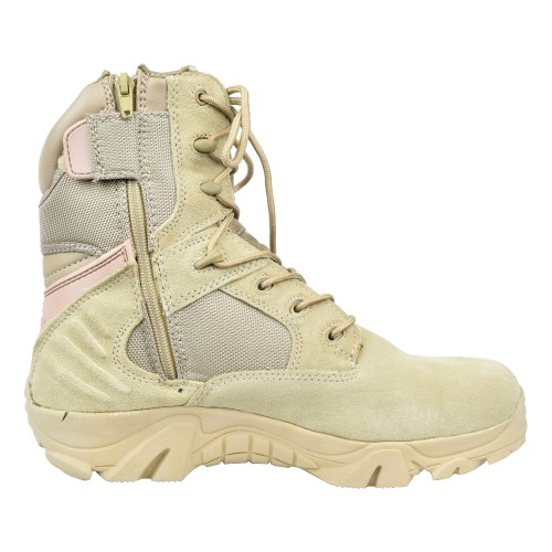 JS WARRIOR MILITARY BOOTS TAN SIZE 43EUR (JW-BWT-43)