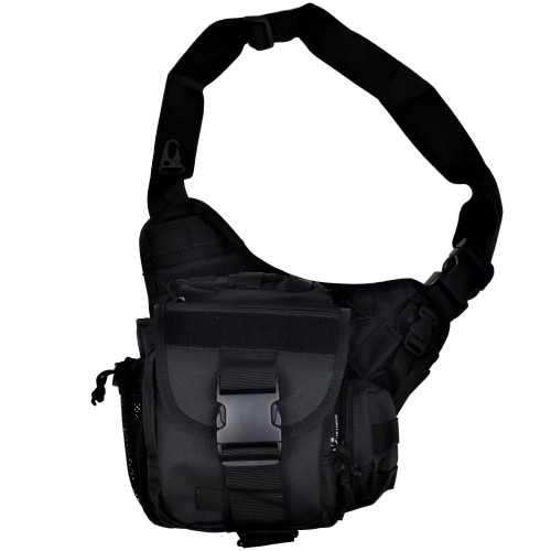 JS-TACTICAL TACTICAL SHOULDER BAG BLACK (JS-1085B)