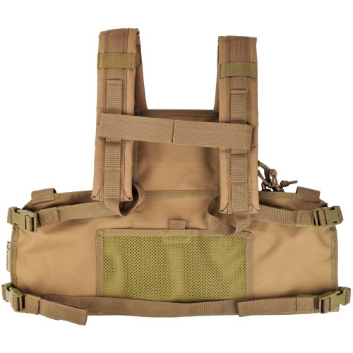 JS-TACTICAL TACTICAL VEST TAN (JS-1758T) - REAR